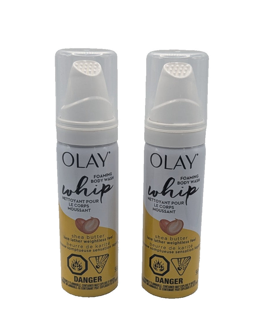 2 Pack Shea Butter Foaming Whip Body Wash - Moisturizing Shower Gel