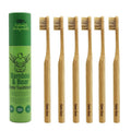 Natural Bamboo Toothbrush with Boar Bristles - Eco-Friendly, Biodegradable, No Nylon