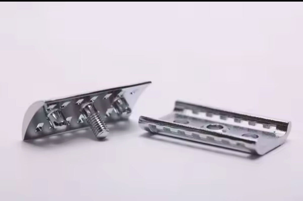 Yaqi Chrome Knight Helmet Safety Razor Head for Double Edge Shaving