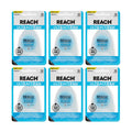 Dental Floss Pack of 6 - Ultraclean Mint Waxed 30 Yards Shred-Resistant Plaque Removal