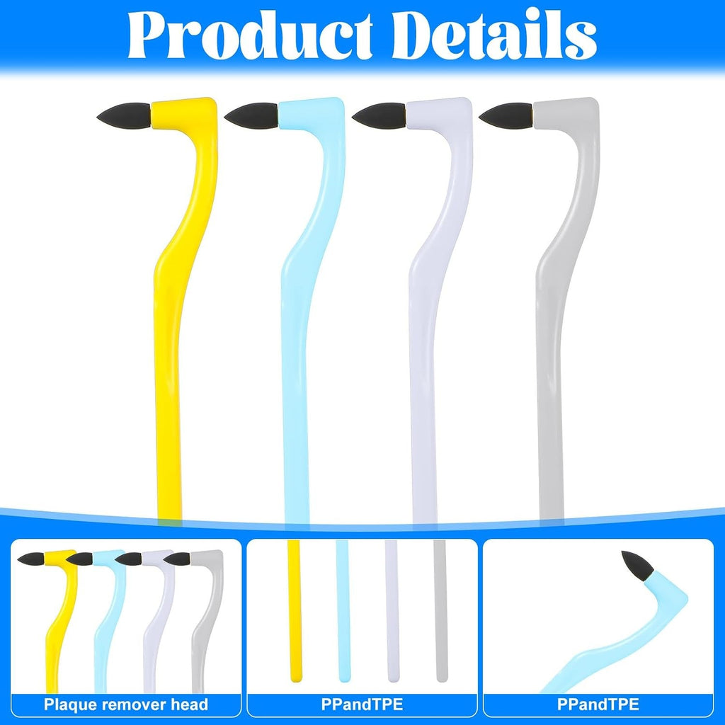 4 Pack Dental Tooth Stain Removers & Plaque Erasers for Oral Care