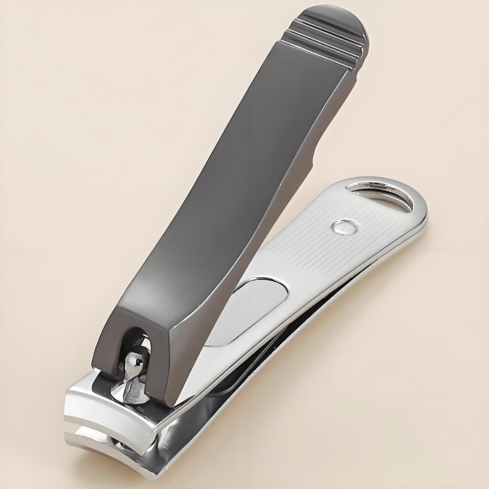 Professional Stainless Steel Nail Clippers Set - 2 Sizes, Curved Edges