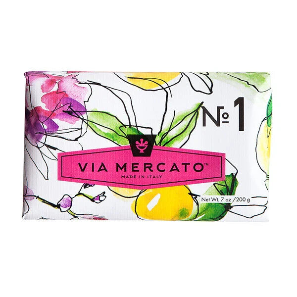 Creamy Bergamot Patchouli Rosewood Bar Soap 7oz - Italian Made