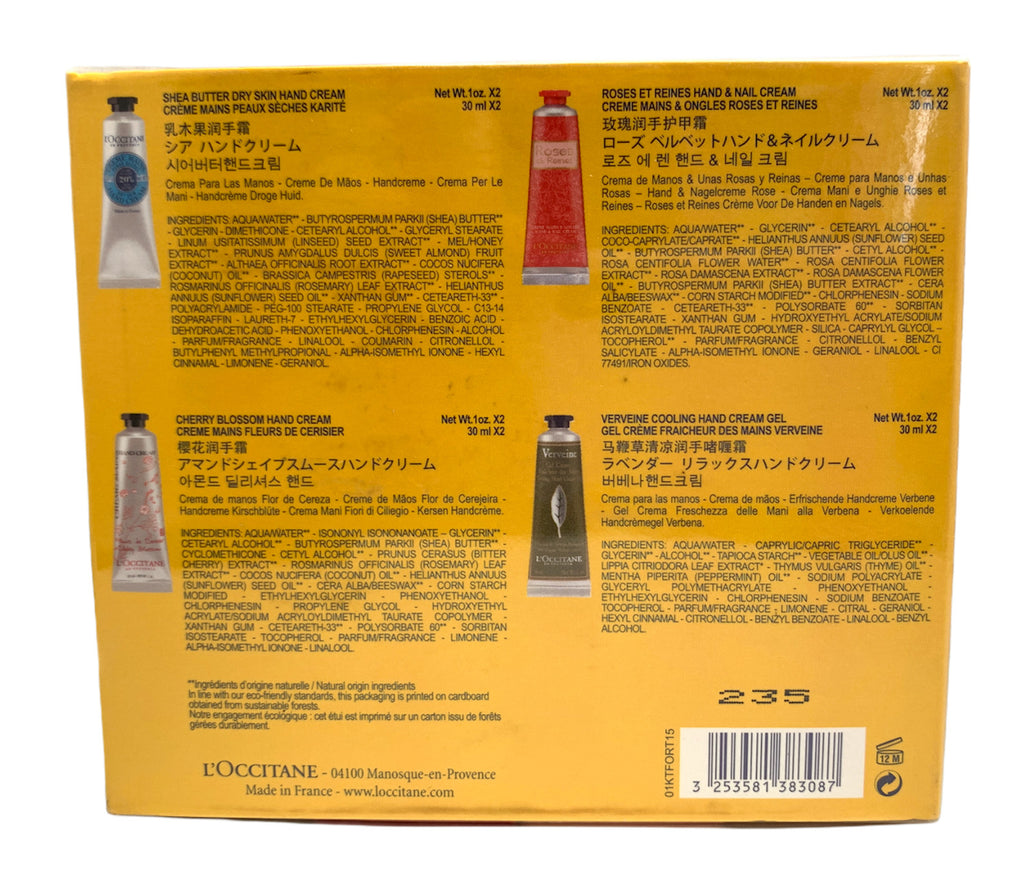 L’Occitane En Provence Hand Cream Set - 8 Travel-Size Shea & Floral Scents