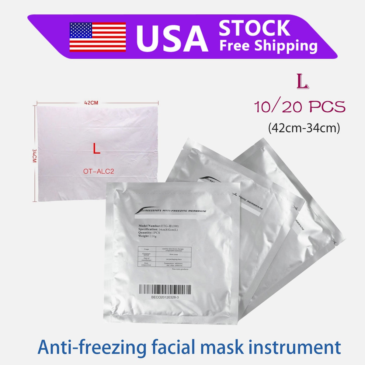 Cryo Lipolysis Membrane Antifreeze Pads for Fat Freezing Machines 10/20 Pack