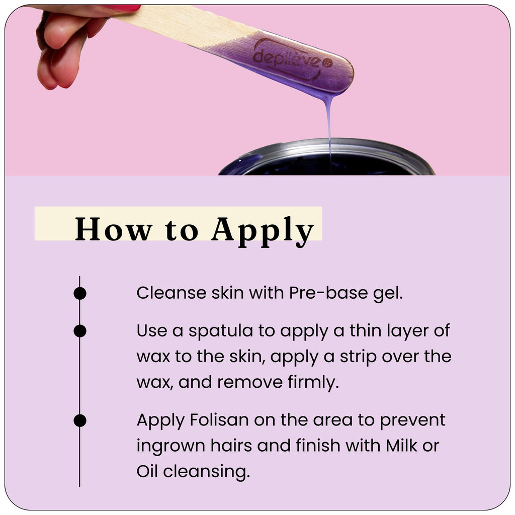 Gentle Azulene Wax for Sensitive Skin - Hair Removal Strips & Cream