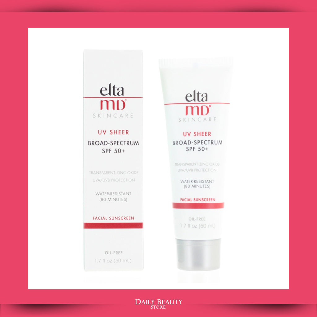 EltaMD UV Sheer SPF 50+ Sunscreen 50ml Hydrating, Water-Resistant Sun Protection
