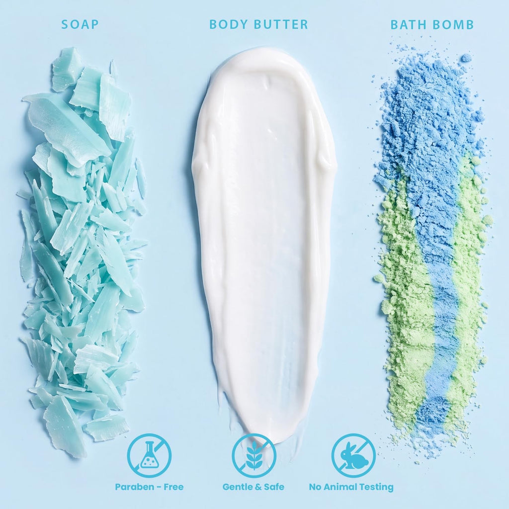 Bath and Body Gift Set for Women - 5 Piece Ocean Scent Spa Collection