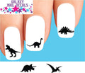Dinosaur Nail Decal Set of 20 Waterslide Nail Art Stickers for Manicure