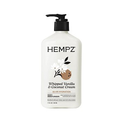 Hempz Whipped Vanilla & Coconut Cream Moisturizer 17oz - Hydrating Vegan Skin Care