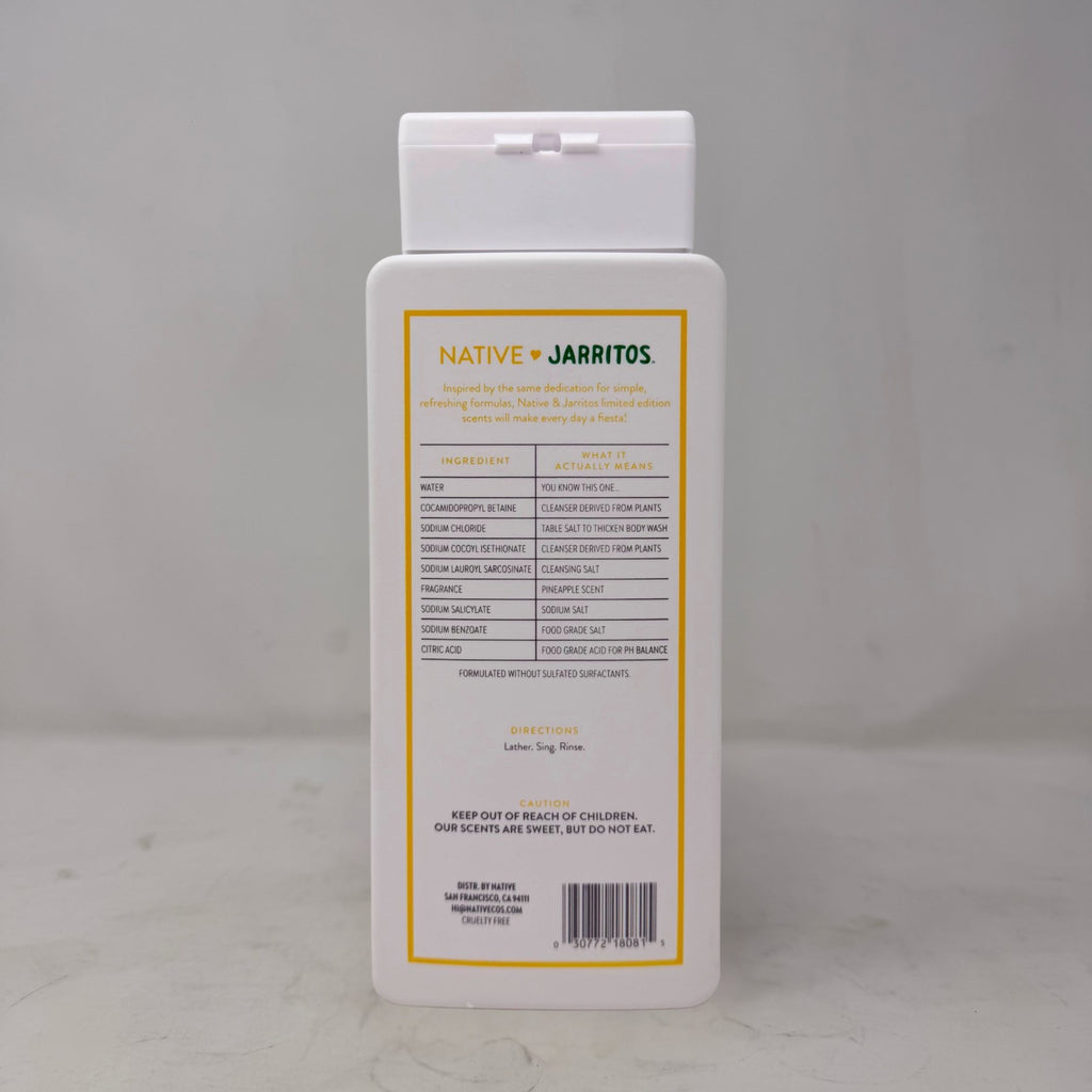 Native x Jarritos Pineapple Limited Edition Body Wash 18oz – Tropical Fragrance