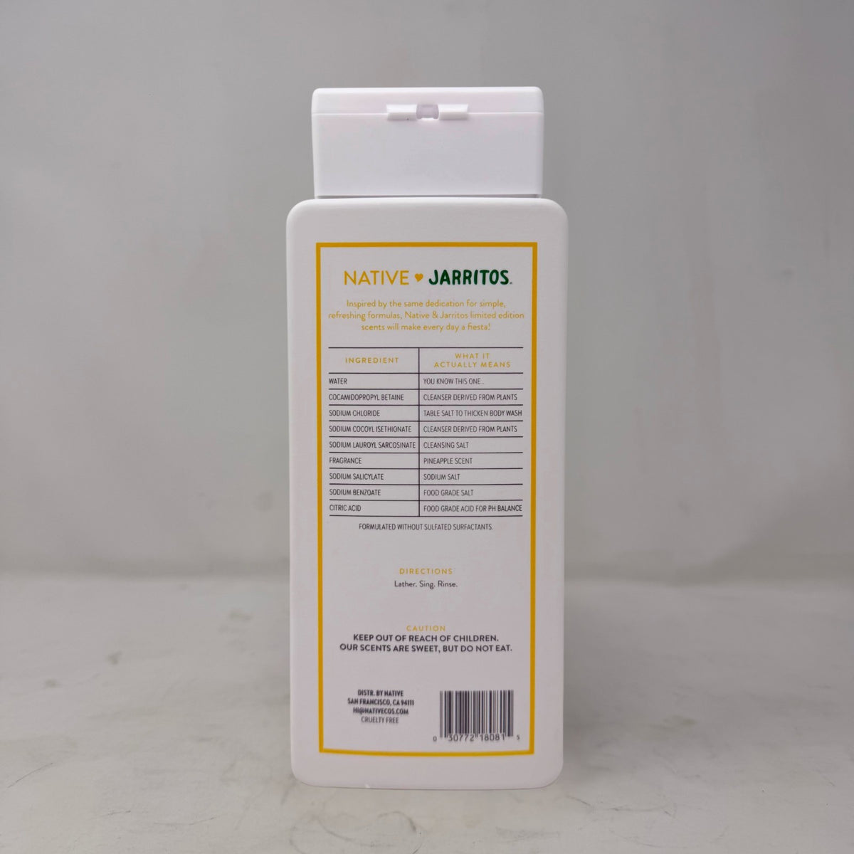Native x Jarritos Pineapple Limited Edition Body Wash 18oz – Tropical Fragrance