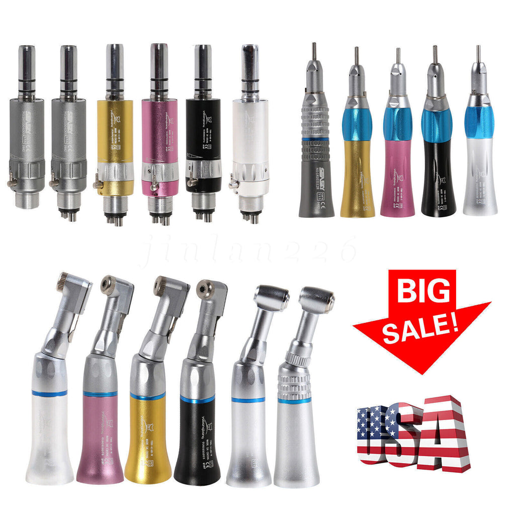 Slow Speed Dental Handpiece with Straight Nosecone for Dental Air Motors