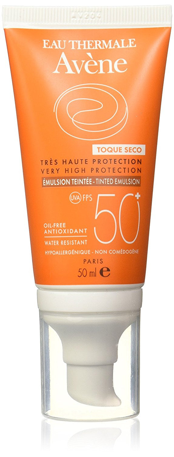 High SPF 50 Sun Protection Emulsion for Sensitive Skin - Water-Resistant, 50ml