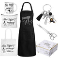 7-Piece Hairdresser Gift Set with Apron, Tote & Makeup Bag for Stylists