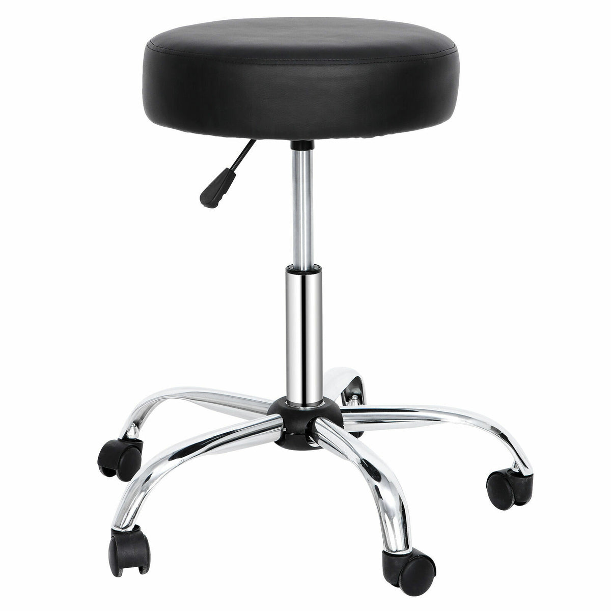 Adjustable Hydraulic Salon & Spa Stool with Swivel & Rolling Base