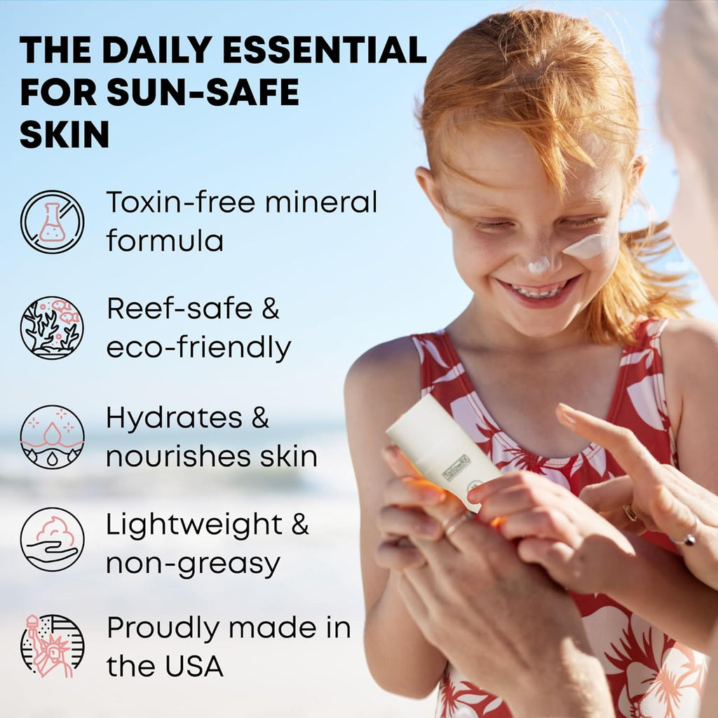 Mineral Sunscreen SPF 25 with Zinc Oxide Non-Toxic Reef Safe 3.4 oz