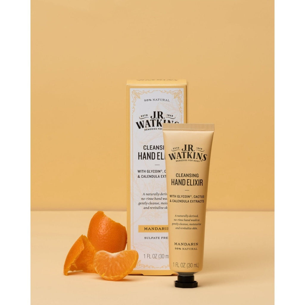 J.R. Watkins Mandarin Hand Elixir - No Rinse Hand Wash, 3-Pack