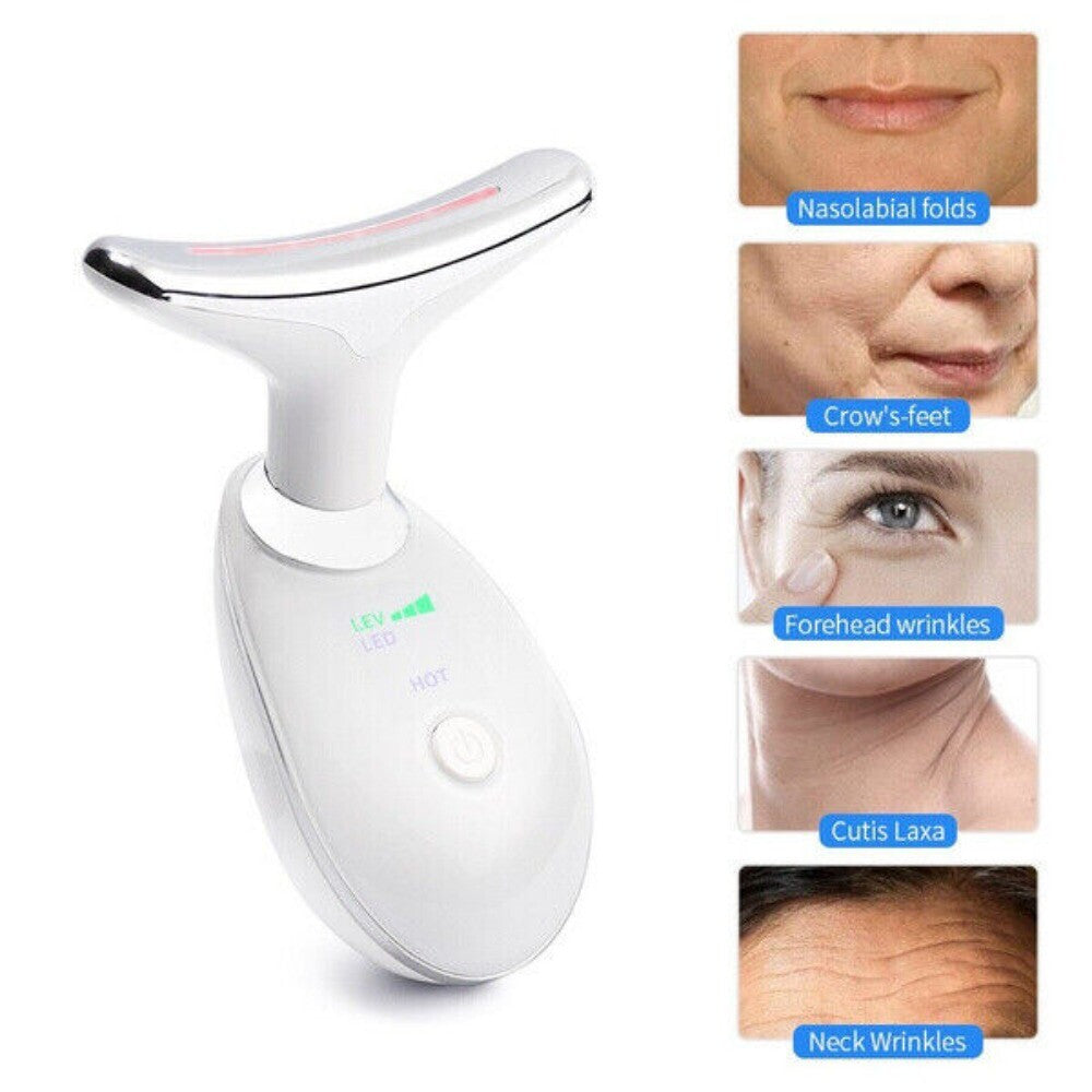 Neck Face Lifting Massager Device LED Anti-Wrinkle Skin Tightening for Double Chin