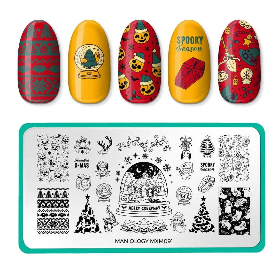 Maniology Nail Stamping Plate Set MXM091 & MXM092 - Nail Art Tools
