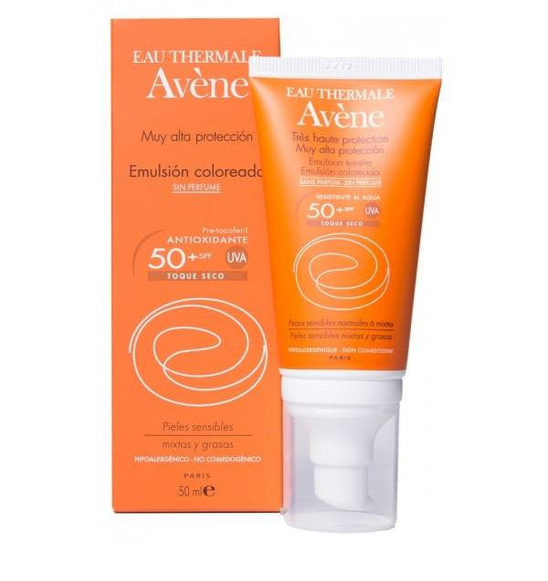 High SPF 50 Sun Protection Emulsion for Sensitive Skin - Water-Resistant, 50ml