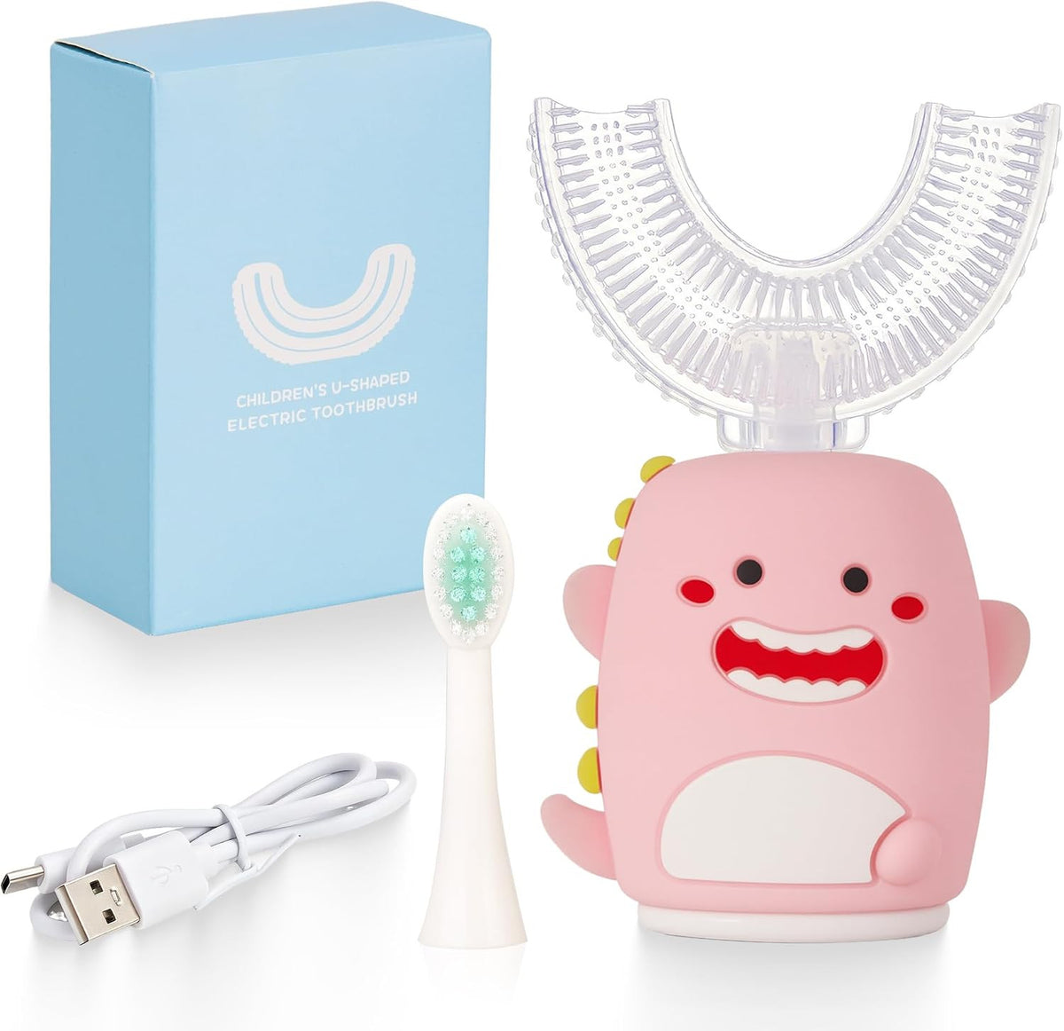 Kids Sonic U-Shaped Electric Toothbrush with 5 Modes & Waterproof Design