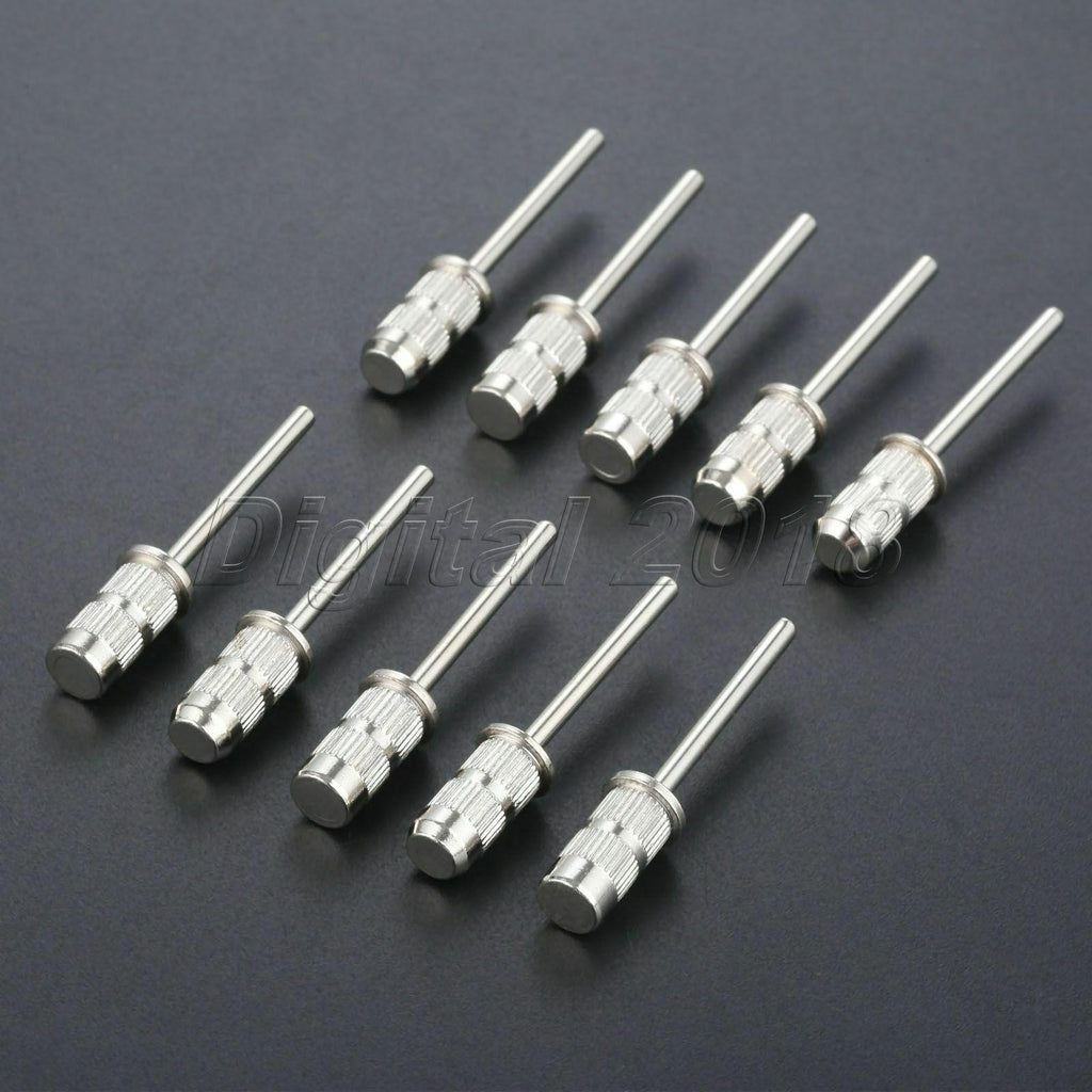 10Pcs Nail Drill Mandrel Bits Set for Sanding and Manicure Pedicure