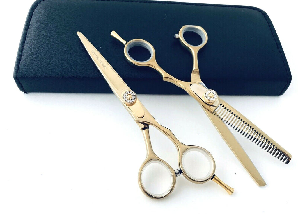 5.5-Inch Professional Hair Cutting Scissors Barber Shears Thinning Hairdressing