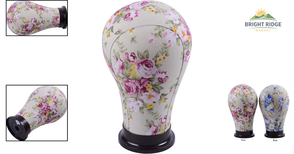 22 Inch Pedestal Mannequin Head for Hair Styling & Hat Display