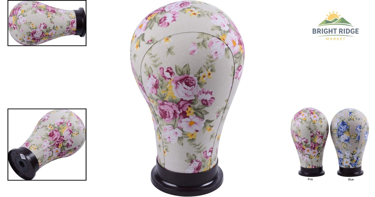 22 Inch Pedestal Mannequin Head for Hair Styling & Hat Display
