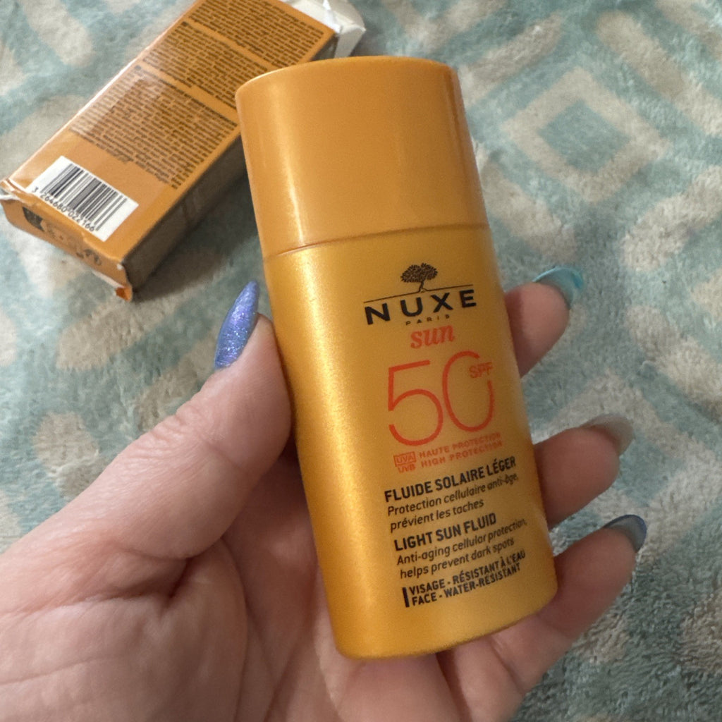 NUXE SPF50 Anti-Aging Sun Fluid Sunscreen 50ml Light Sun Protection