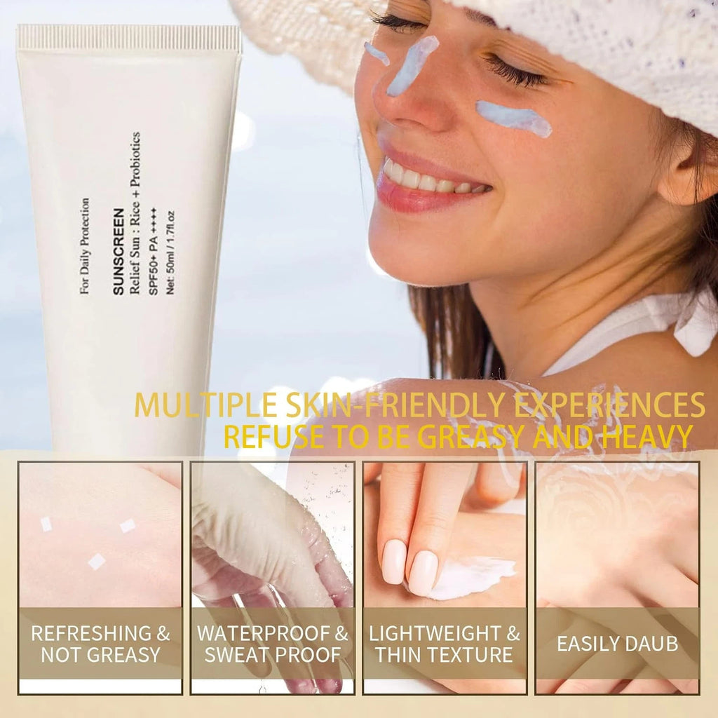 SPF 50+ Sunscreen with Rice & Probiotics - 3-Pack 150ml