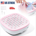 Pink Nail Dust Collector with 10 Filter Pads for Nail Art Beginners
