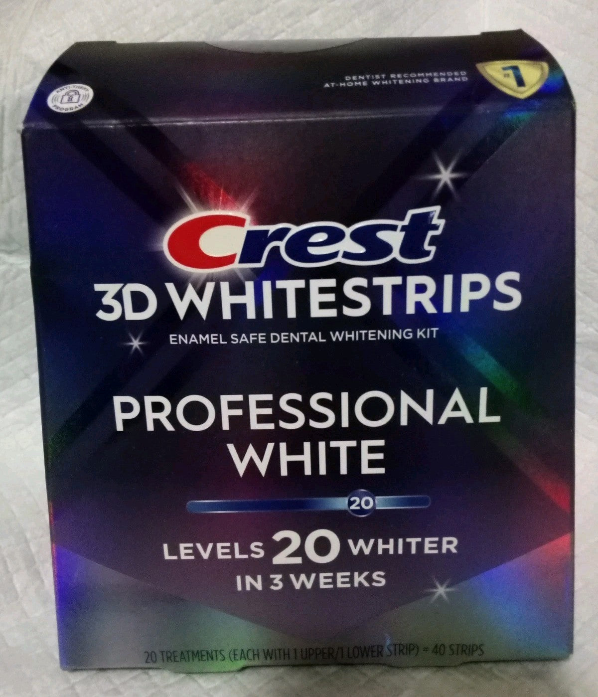 Crest 3D White Strips Professional - 20 Treatments, 40 Strips