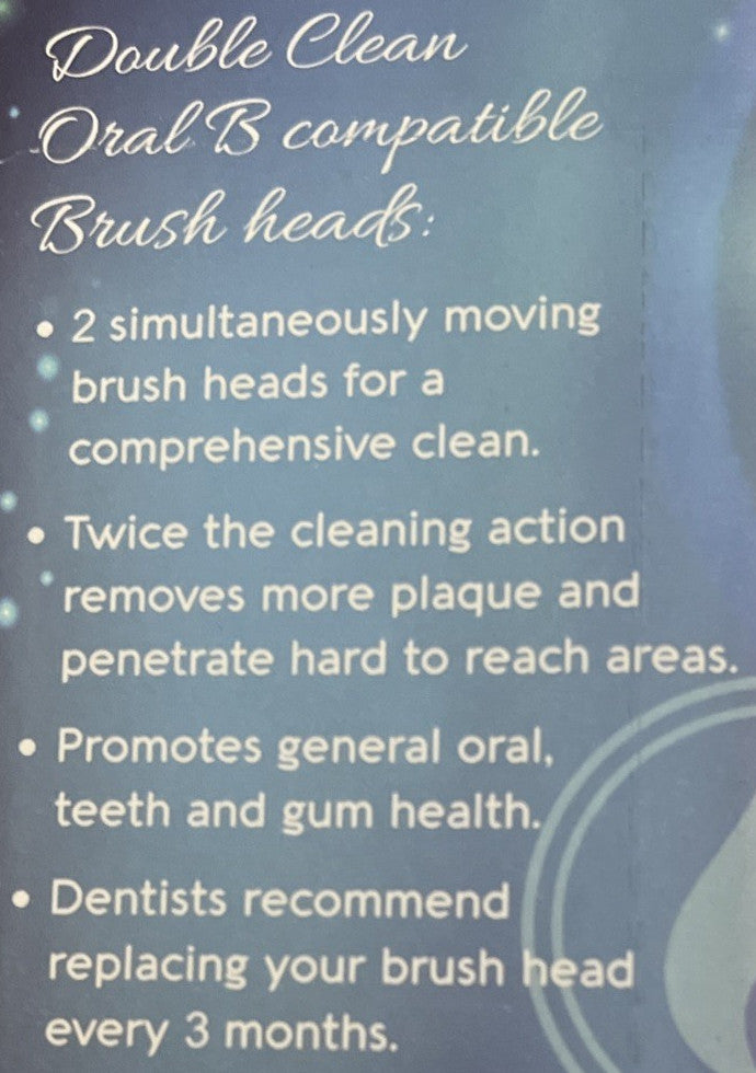 8 Pack Replacement Toothbrush Heads for Oral B Double Clean - Compatible with Dual Action Brushes
