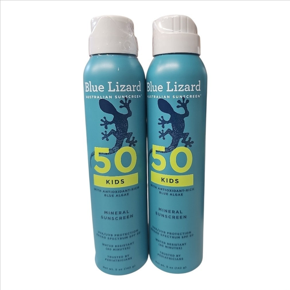 Kids Mineral Sunscreen Spray SPF 50+ - 2 Pack, 1 Fl Oz Each