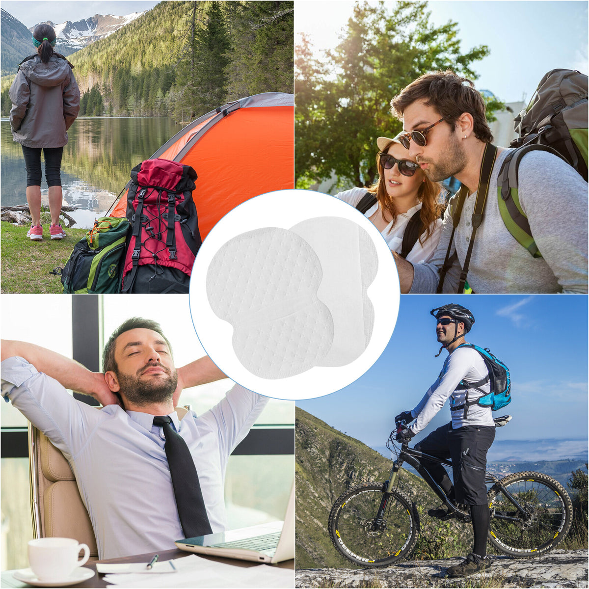 Disposable Underarm Sweat Pads - 100 Absorbing Stickers for Dryness & Comfort