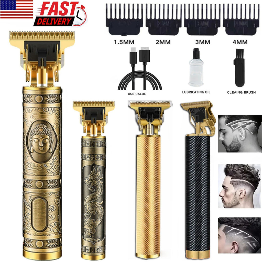 Cordless Professional Hair Clippers & Trimmer for Men Beard Shaving Barber