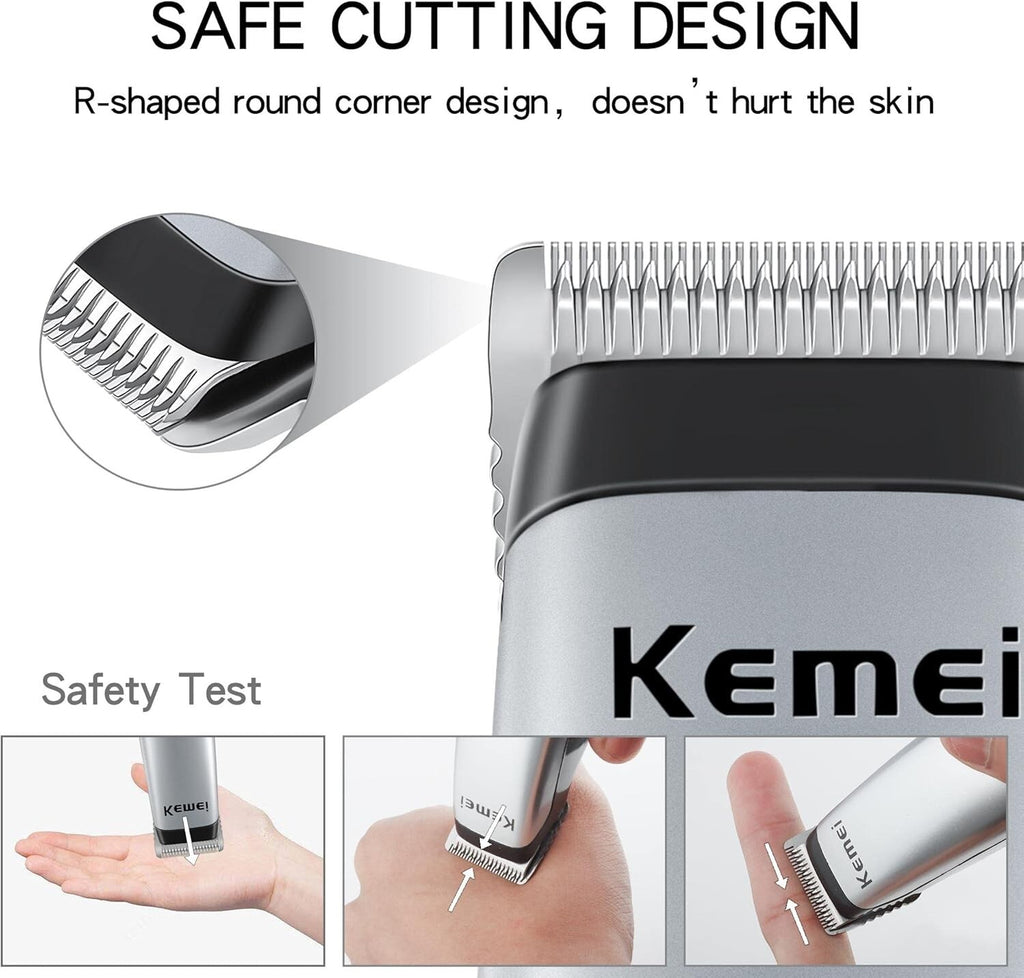 Mini Cordless Hair Trimmer Grooming Kit with Stainless Steel Blades - Travel Size