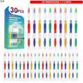Disposable Travel Toothbrushes Set - 30 Soft Bristle, Individually Wrapped