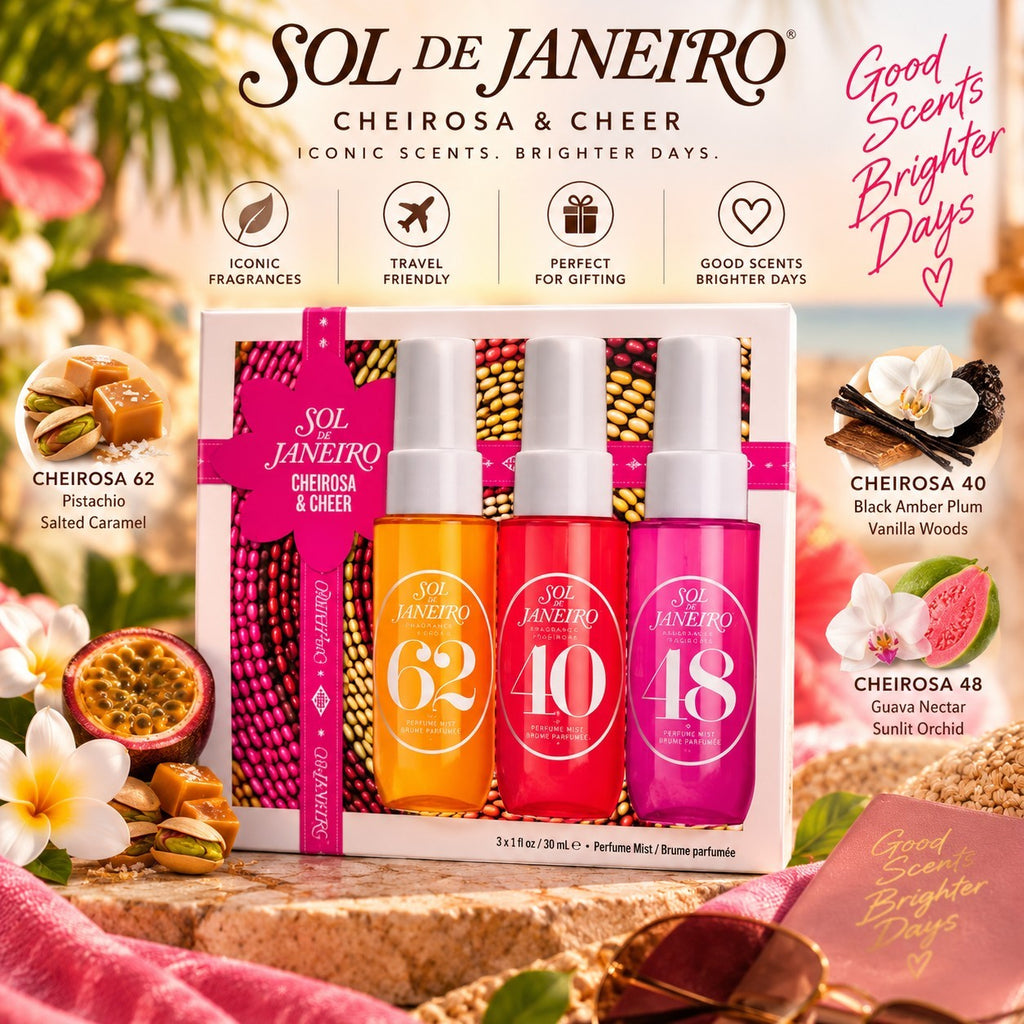 Sol de Janeiro Perfume Mist Gift Set - Travel Size, 3 Fragrances