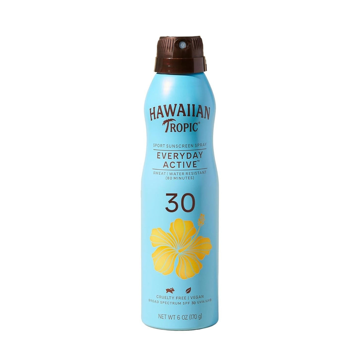 Sport Sunscreen Spray SPF 30 - Water & Sweat Resistant, Broad Spectrum, Clear Coconut