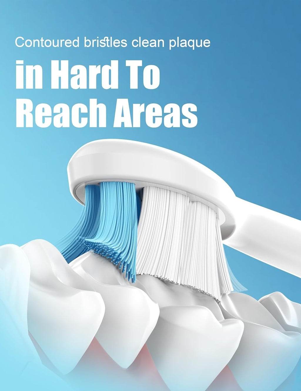 Electric Toothbrush Replacement Heads 10 Pack Soft Bristle Sonic W-Shaped