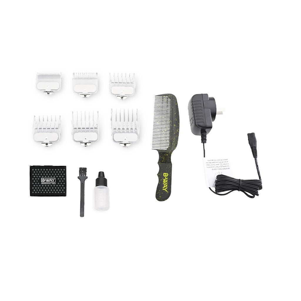 Professional Cordless Hair Clipper with 7800 RPM Motor & 13-Piece Kit