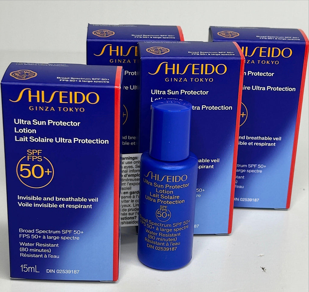 Travel Sunscreen Lotion SPF 50+ Water-Resistant Sun Protector Set of 6