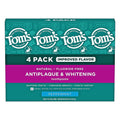 Fluoride-Free Antiplaque & Whitening Toothpaste with Peppermint - 4 Pack