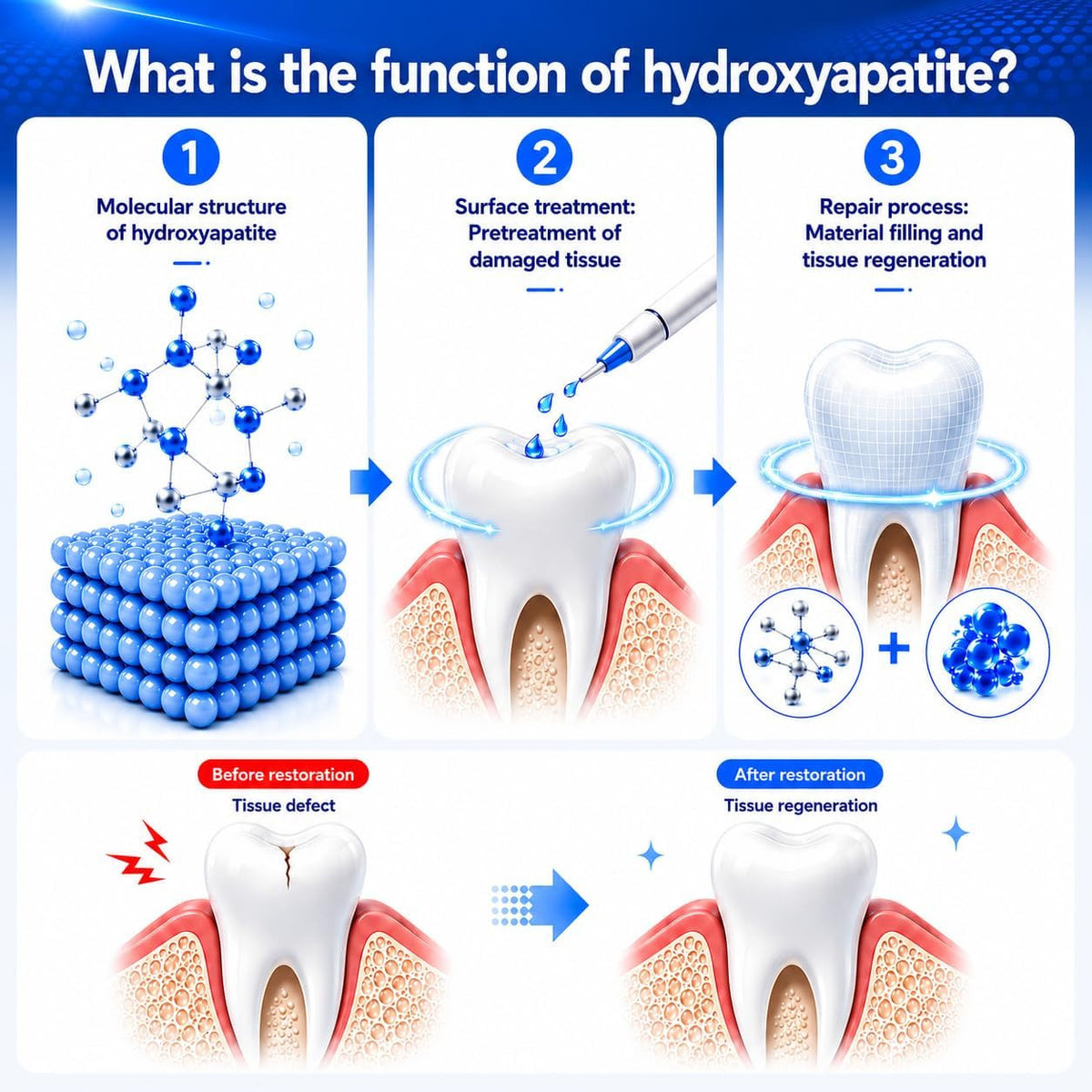 Hydroxyapatite Toothpaste 3 Pack Fluoride-Free Nano Enamel Protecting