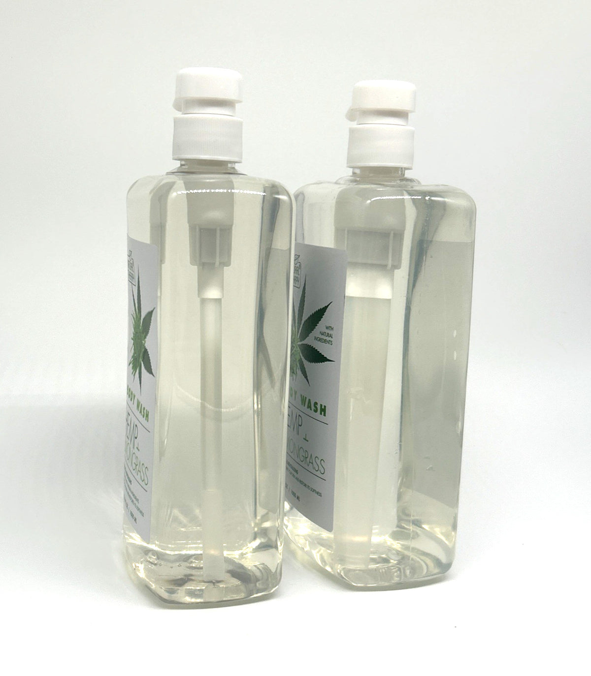 Natural Therapy Hemp Lemongrass Hydrating Body Wash 2-Pack - Deep Moisturizing