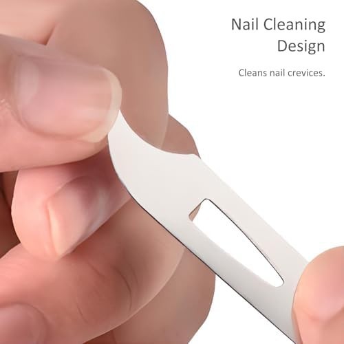 Stainless Steel Double-Sided Nail Files - 10 Pack for Fingernails & Toenails