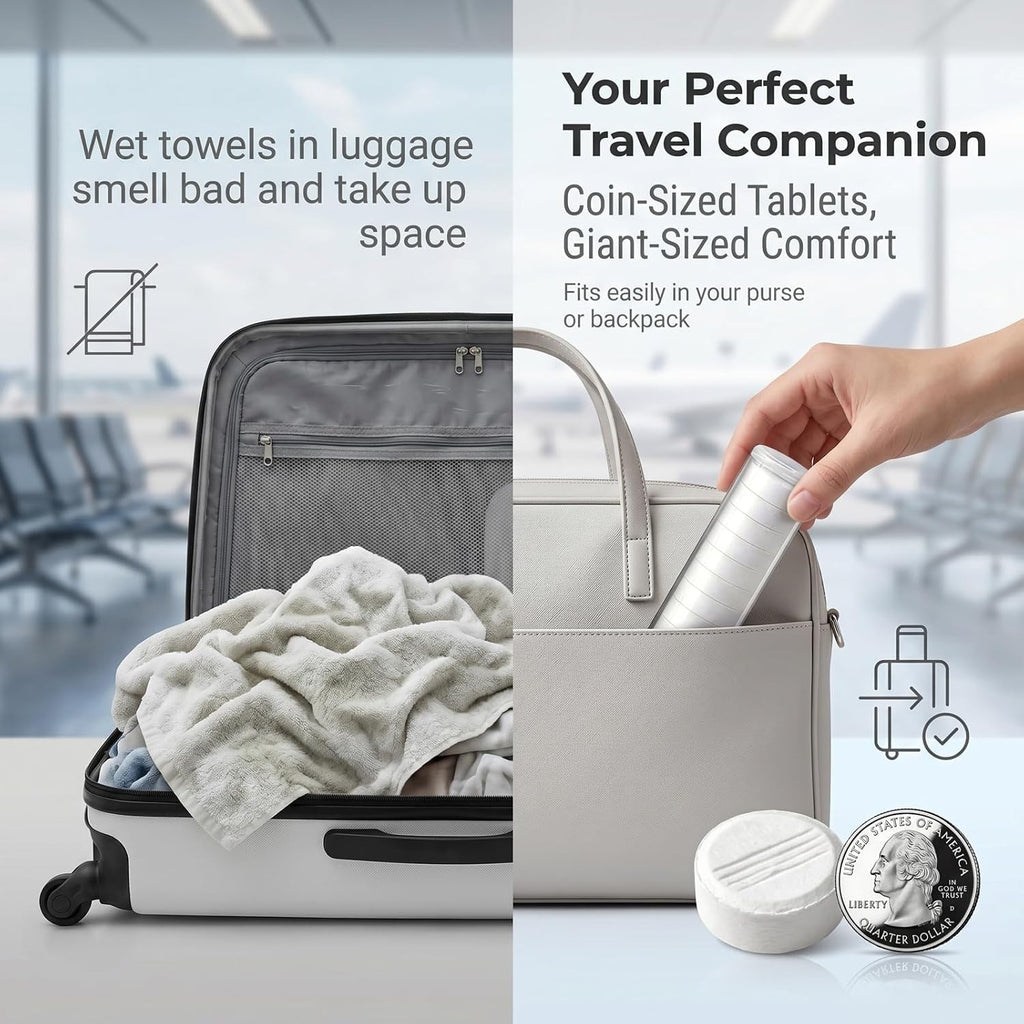 Disposable Hot Face Towels Refill Pack for Towel Warmer - 100 Sheets